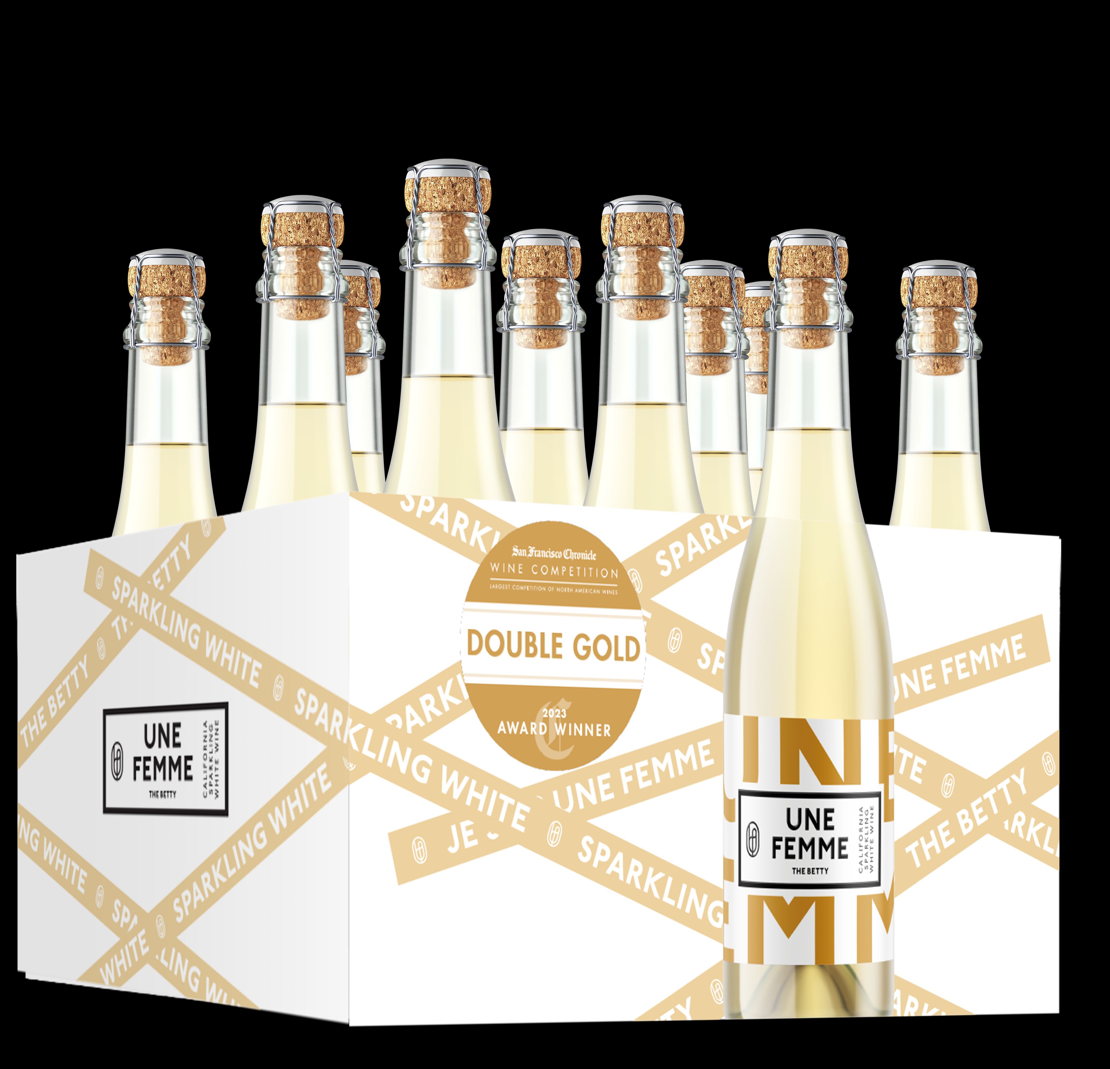 Une Femme Wines — Betty flow tray packaging